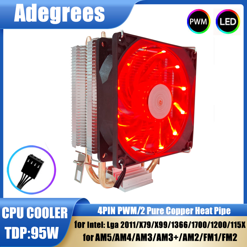Air Cooler Cpu - 2 히트 파이프 CPU 쿨러 타워