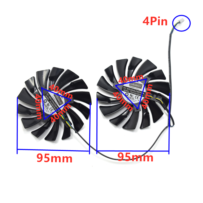 2Pcs 95mm PLD10010S12HH 비디오 카드 - Air Cooler Cpu 리뷰 및 가격