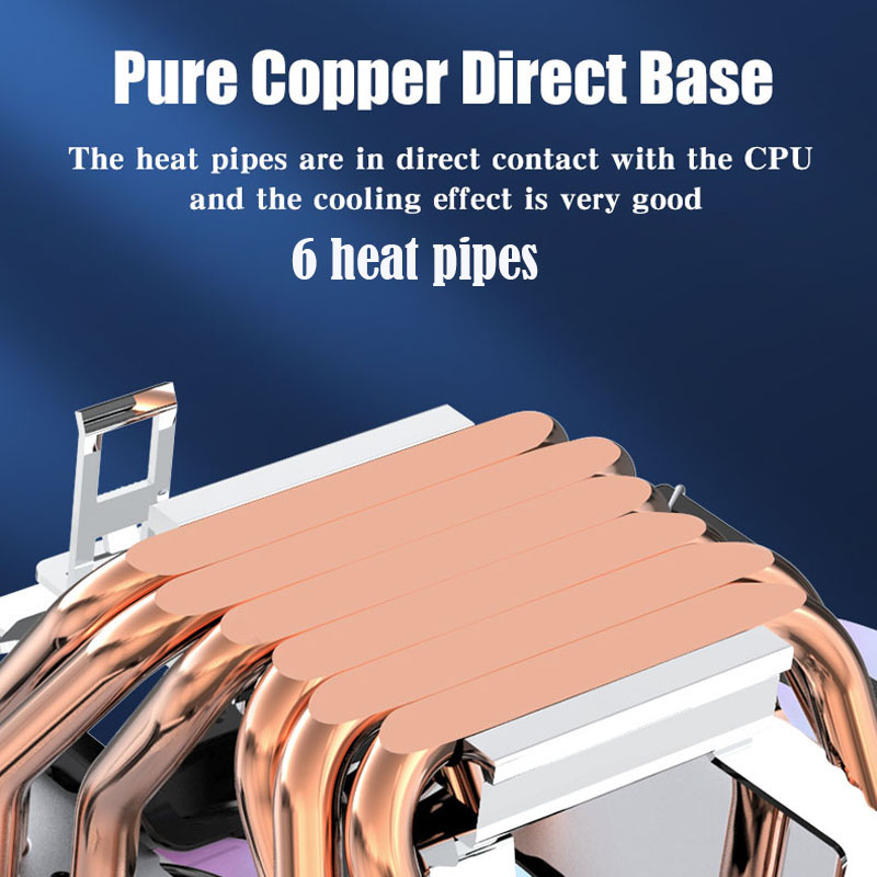 6 히트 파이프 CPU 쿨러 4Pin PWM PC In - Air Cooler Cpu 리뷰 및 가격